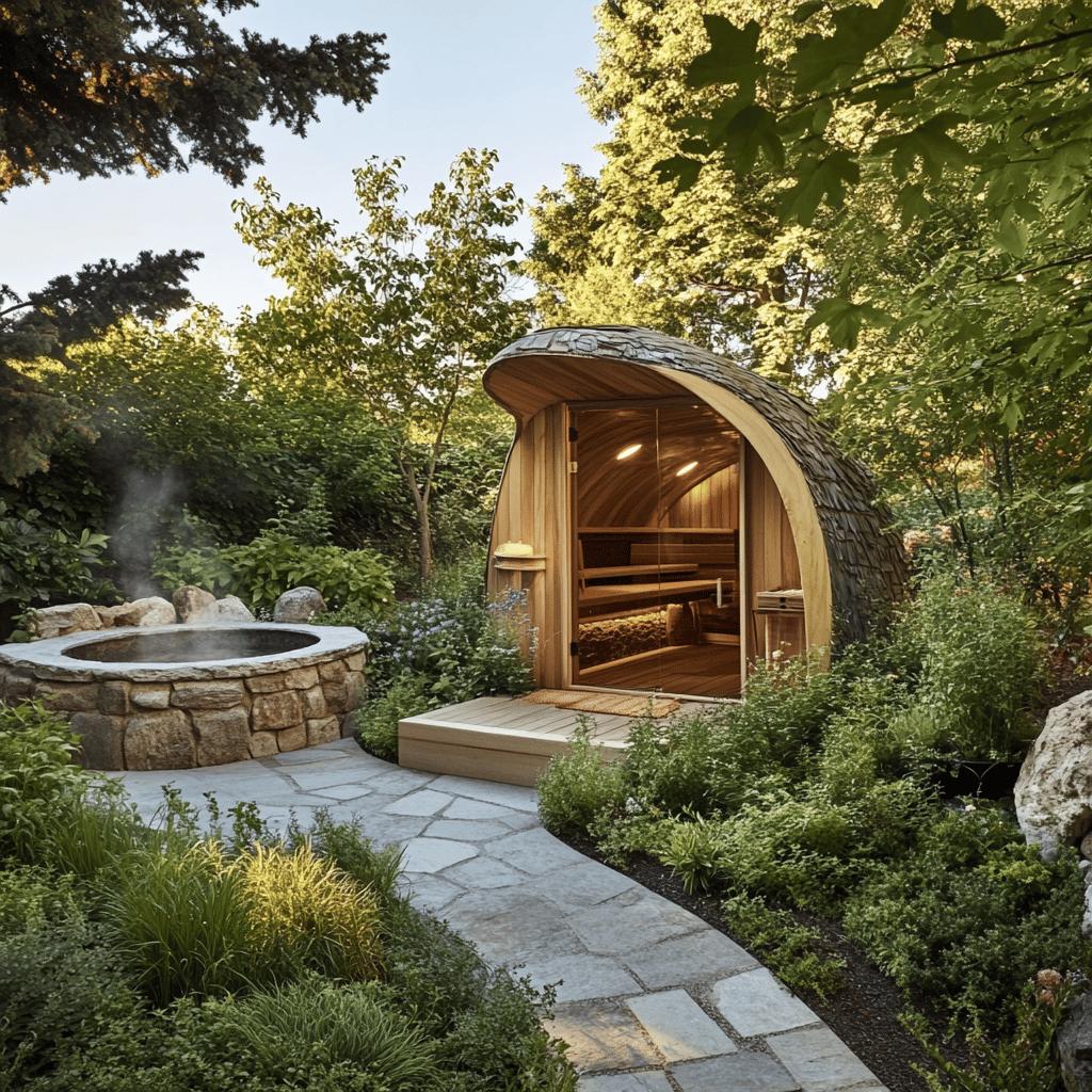 Sauna de Madeira e Pedra: A Adição Perfeita para Seu Jardim