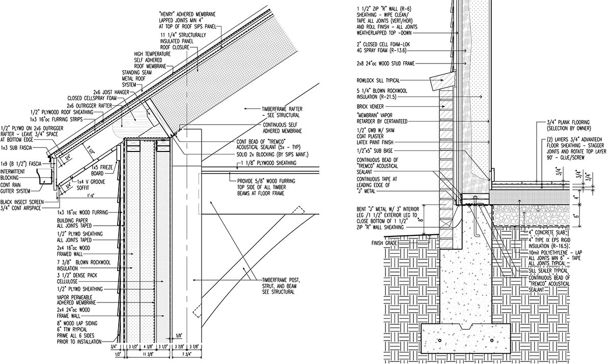 Detalhe da Fundação e Eave de Steve Baczek