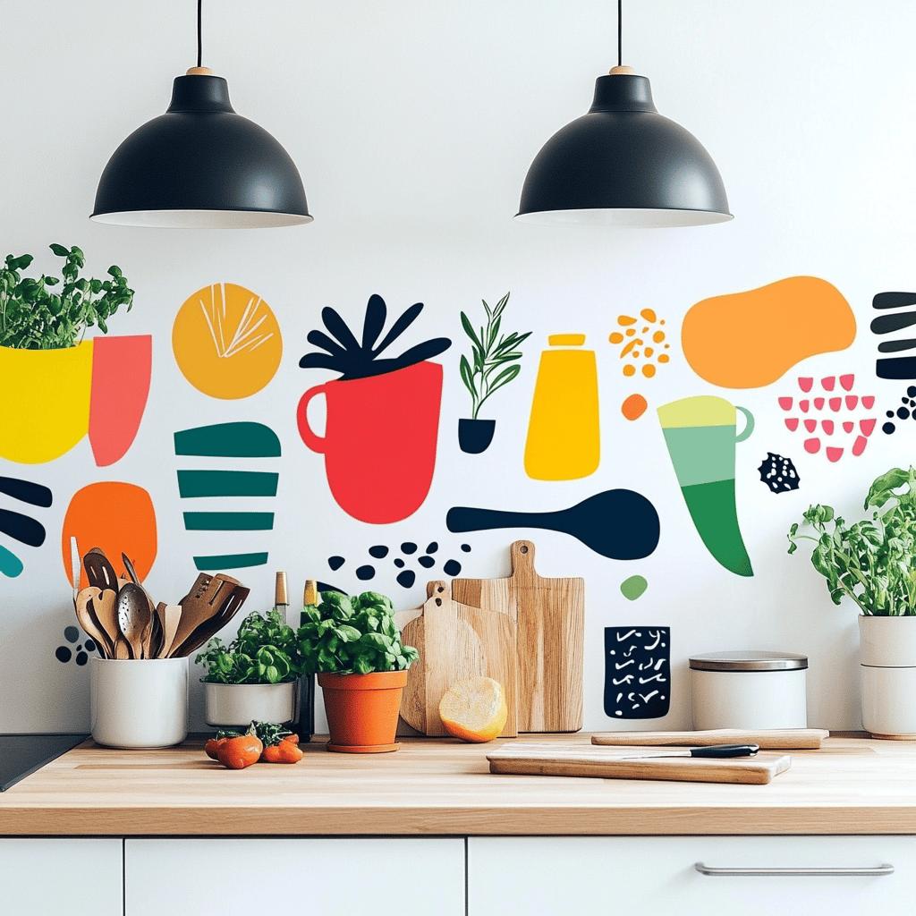 Wall Stickers for Kitchen: Transform Your Home Without Renovations 6 18 Ideias de Adesivos de Parede Para Cozinha que Transformam Seu Espaço