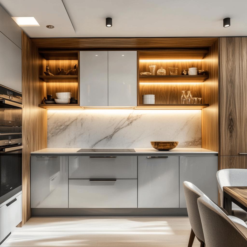 Kitchen Cabinets: Charm and Practicality 6 Armários Planejados de Cozinha: Charmosos e Práticos