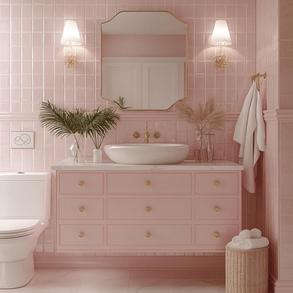 80 FOTOS PARA QUEM SONHA EM TER UM BANHEIRO ROSA