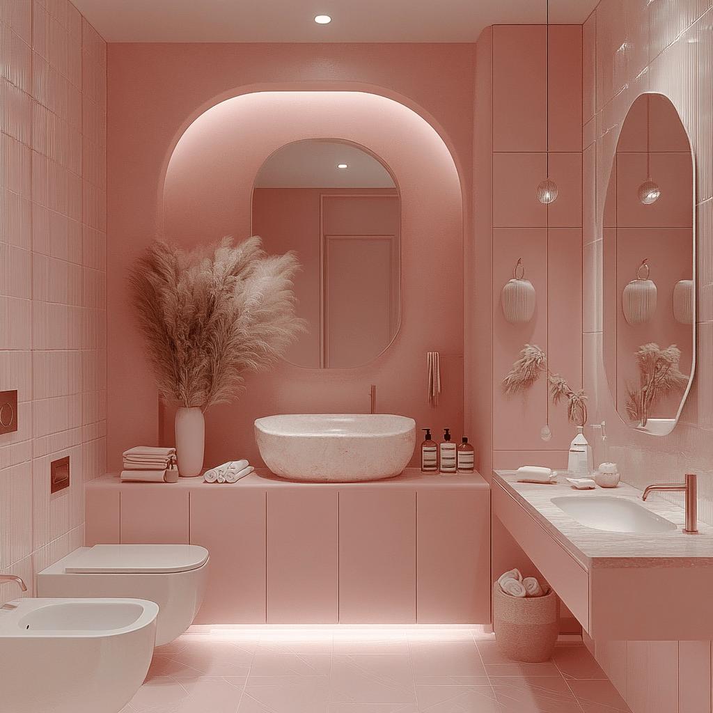 80 FOTOS PARA QUEM SONHA EM TER UM BANHEIRO ROSA