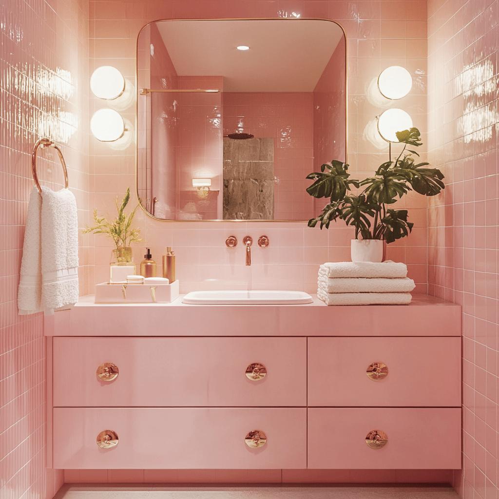 80 FOTOS PARA QUEM SONHA EM TER UM BANHEIRO ROSA