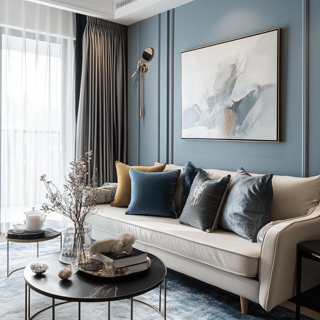 70 Formas de Usar Cinza Azul com uma Decoração Versátil