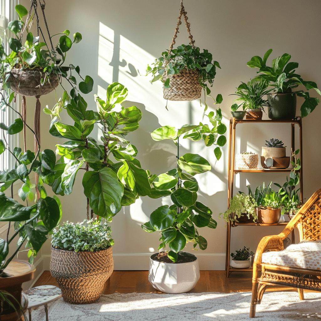Elevate Your Home's Aesthetics with Indoor Plant Decor 4 Como Elevantar a Estética da Sua Casa com Plantas Internas