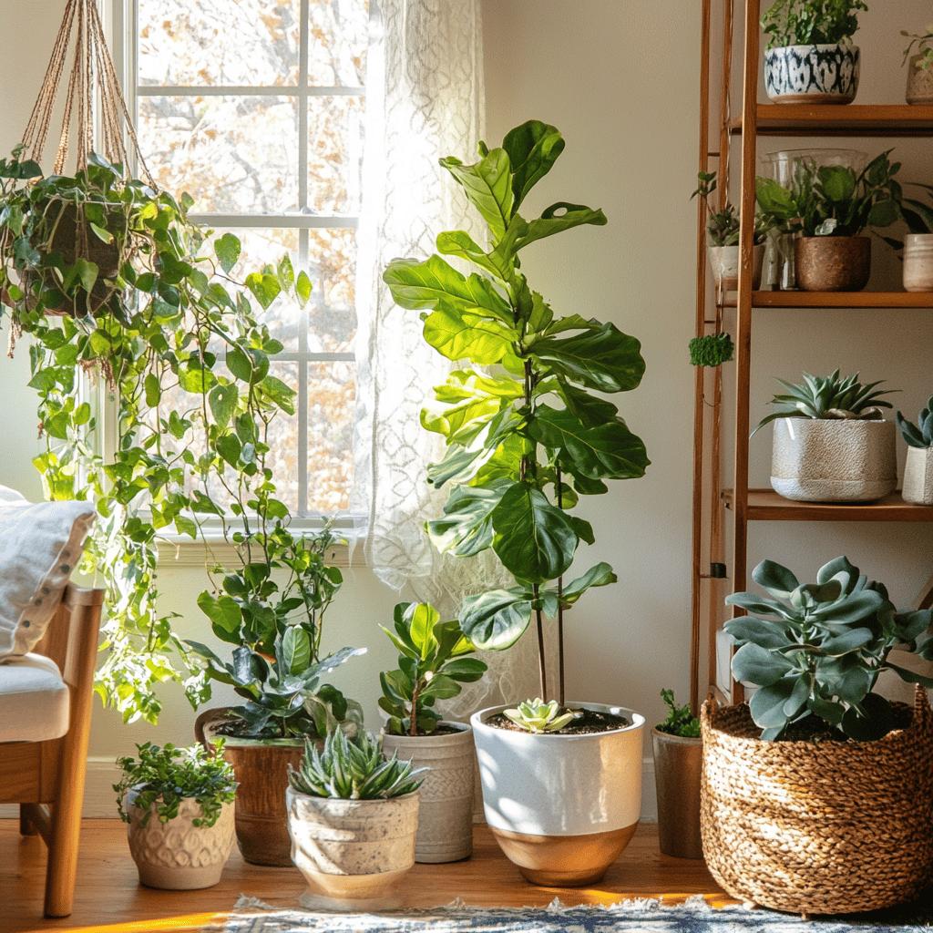 Elevate Your Home's Aesthetics with Indoor Plant Decor 6 Como Elevantar a Estética da Sua Casa com Plantas Internas