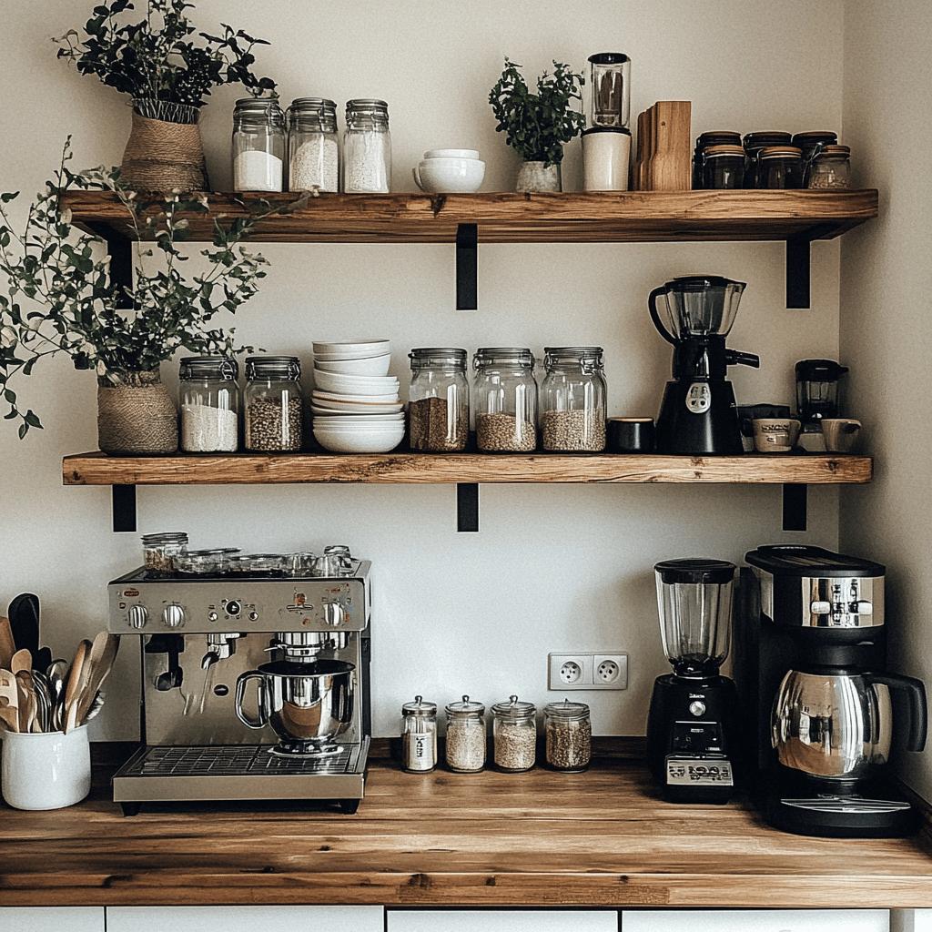 Discover 30 Amazing Kitchen Shelves to Organize and Transform Your Kitchen Décor! 1 30 Ideias de Estantes para Cozinha que Vão Organizar sua Decoração