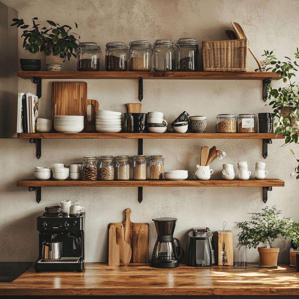 Discover 30 Amazing Kitchen Shelves to Organize and Transform Your Kitchen Décor! 4 30 Ideias de Estantes para Cozinha que Vão Organizar sua Decoração