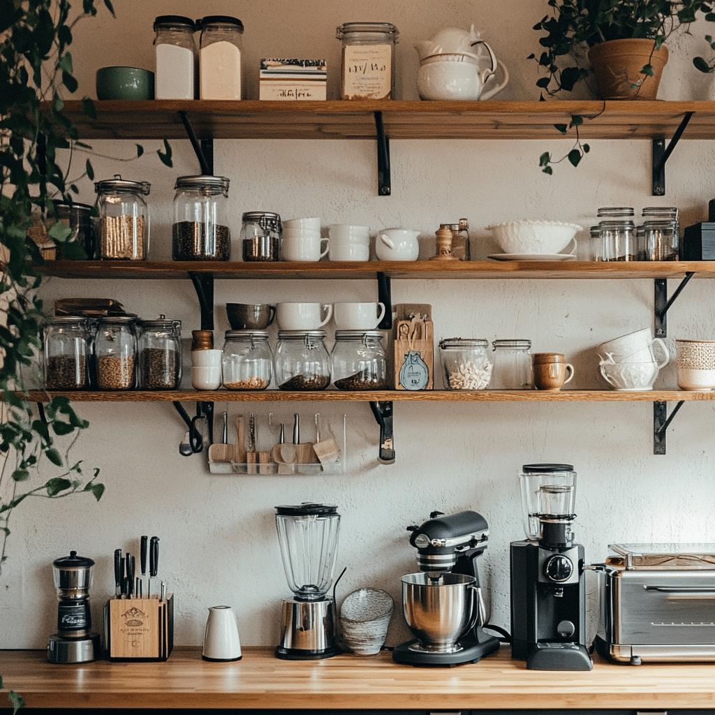 Discover 30 Amazing Kitchen Shelves to Organize and Transform Your Kitchen Décor! 6 30 Ideias de Estantes para Cozinha que Vão Organizar sua Decoração