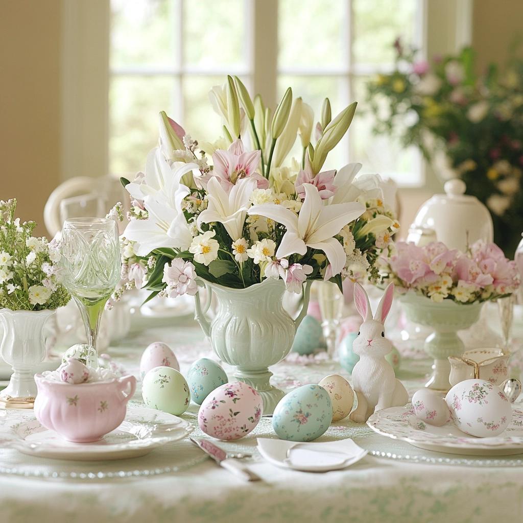 Decoração de Mesa de Páscoa Simples e Charmosa