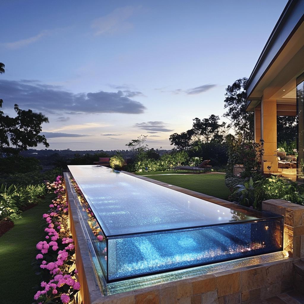 Inspiring Glass Pool Projects to Transform Your Space 1 40 Projetos de Piscinas de Vidro Incríveis e Impactantes