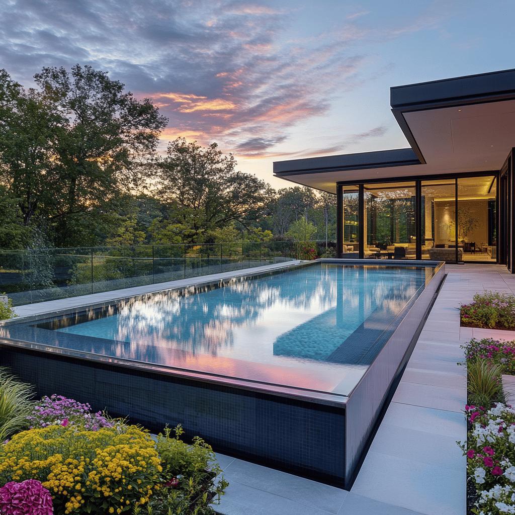Inspiring Glass Pool Projects to Transform Your Space 4 40 Projetos de Piscinas de Vidro Incríveis e Impactantes