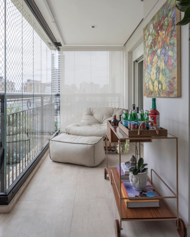 Poltrona de varanda com design moderno