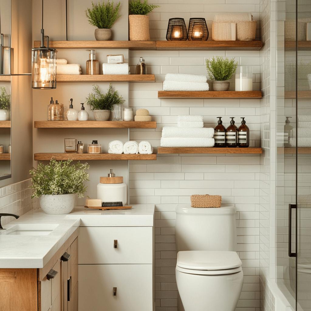Prateleiras para Banheiro: 25 Ideias Incríveis para Organizar e Decorar!