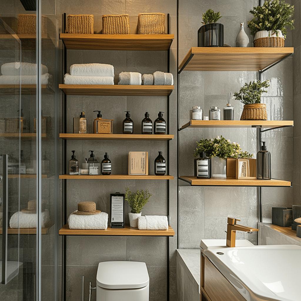 Prateleiras para Banheiro: 25 Ideias Incríveis para Organizar e Decorar!
