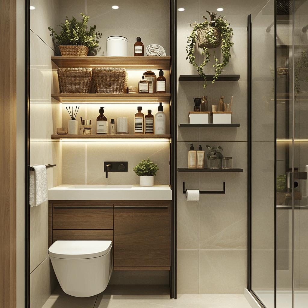 Prateleiras para Banheiro: 25 Ideias Incríveis para Organizar e Decorar!