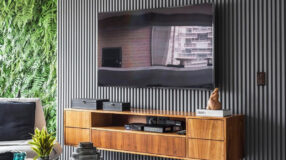 Rack para TV decorativo.