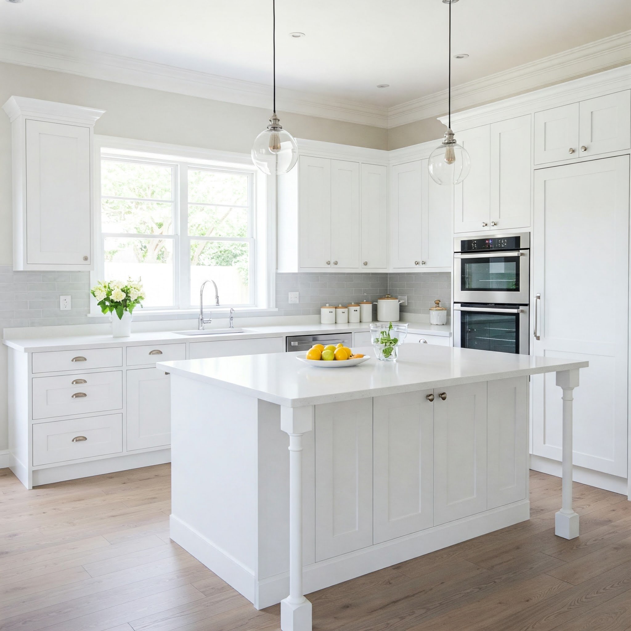 Cream undertone adds warmth to the kitchen, creating a cozy ambiance.