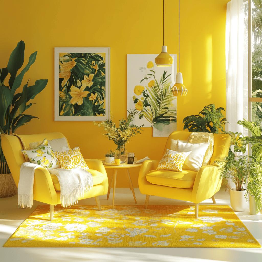 15 Ideias Deslumbrantes de Quartos Amarelos para um Visual Vibrante