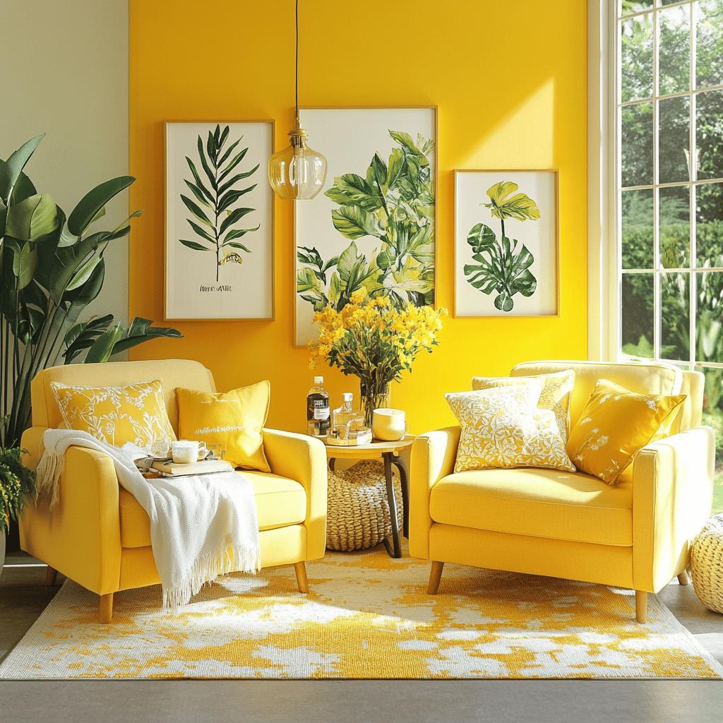 15 Ideias Deslumbrantes de Quartos Amarelos para um Visual Vibrante