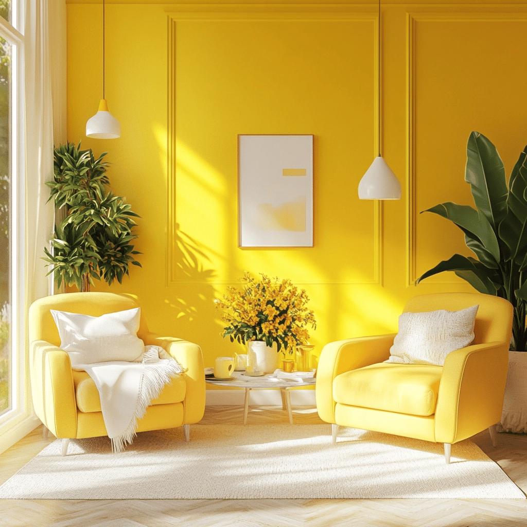 15 Ideias Deslumbrantes de Quartos Amarelos para um Visual Vibrante