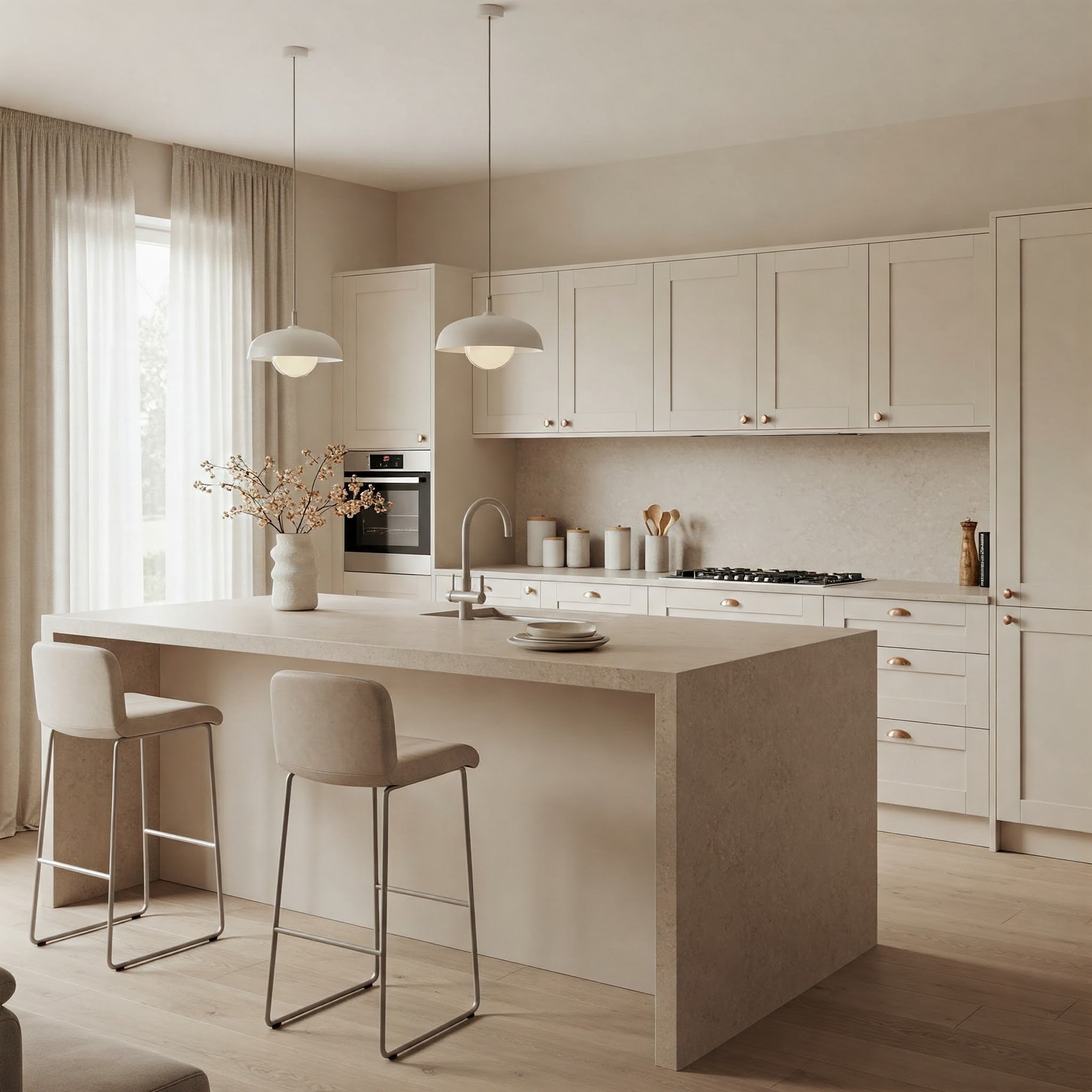 Gray injects sophistication while allowing color pops to stand out.