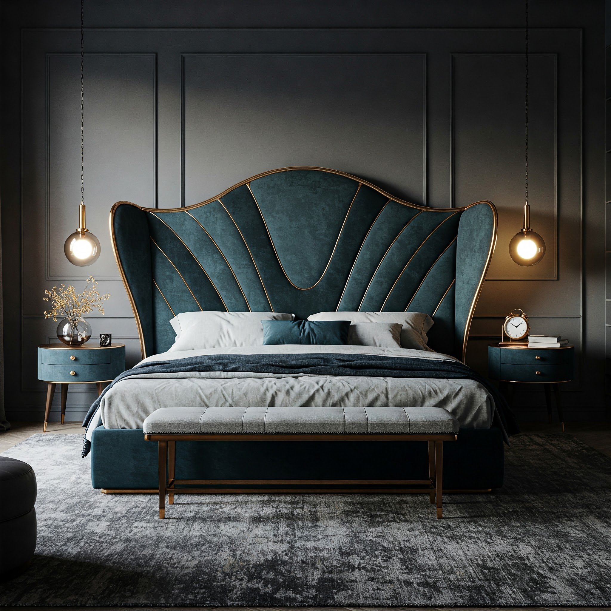 Camadas de texturas diferentes garantem conforto e um visual luxuoso.