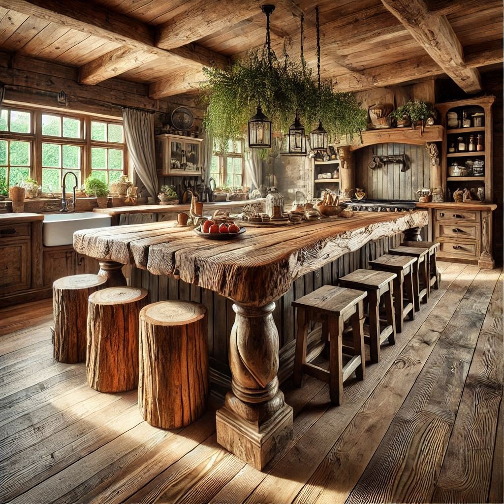 15 Stylish Kitchen Island Ideas with Seating 7 Um design de bancada com efeito 'cascata' oferece um toque de luxo moderno à cozinha, destacando a elegância dos materiais.