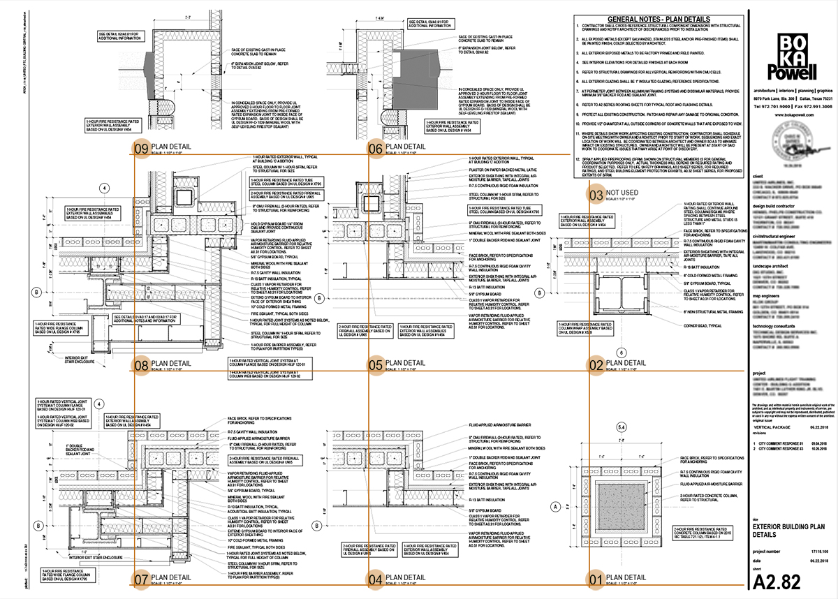 ARCHITECTURAL GRAPHICS 101 – TITLE BLOCKS 5 Exemplo de título de bloco de desenho.