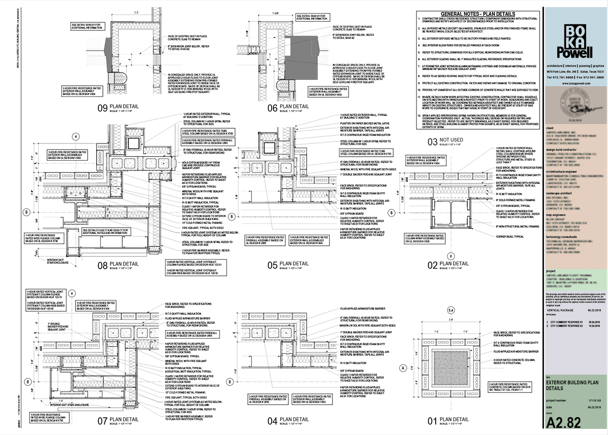 ARCHITECTURAL GRAPHICS 101 – TITLE BLOCKS 9 Detalhes sobre a organização continuada da numeração dos desenhos.
