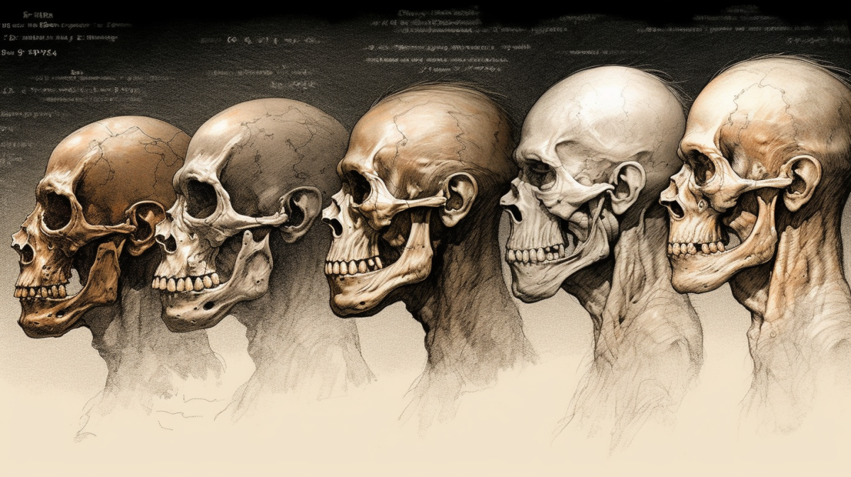Ep 171: The IQ of an Architect 3 A chart depicting the evolution of man related to intelligence.