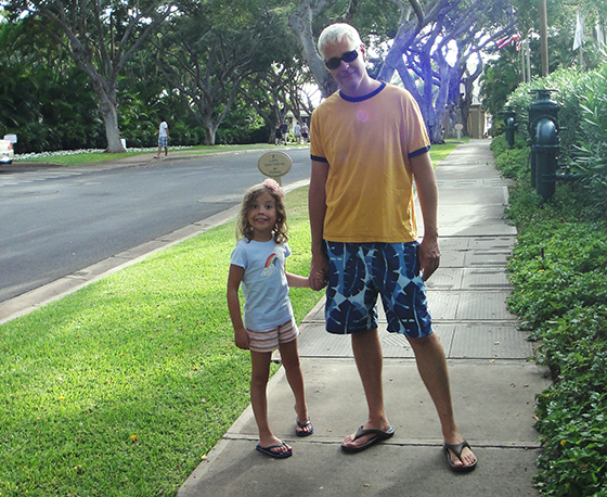 Kate e Bob Borson desfrutando de um momento em família.