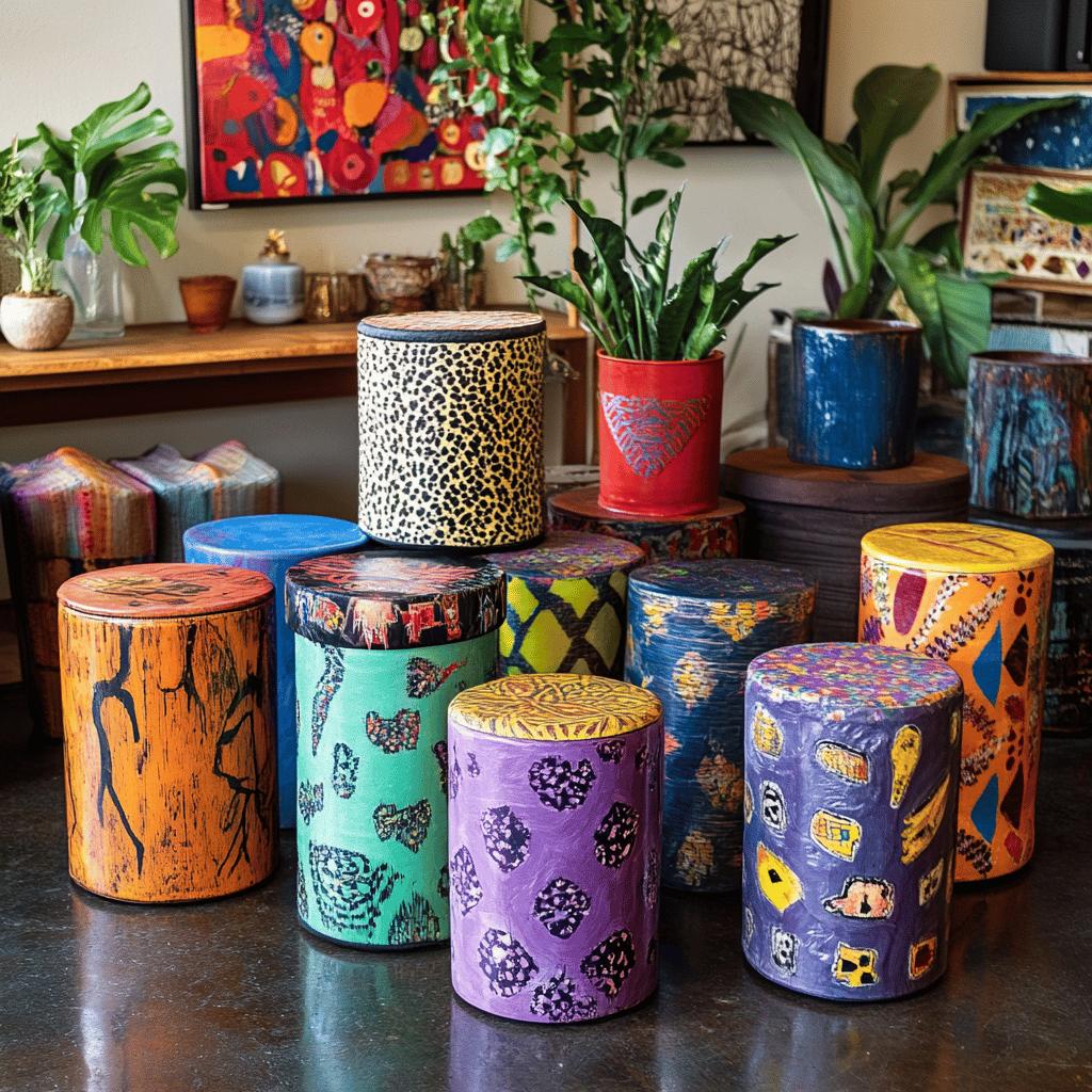 6 Modelos de Banco de Tambor para Decorar sua Casa