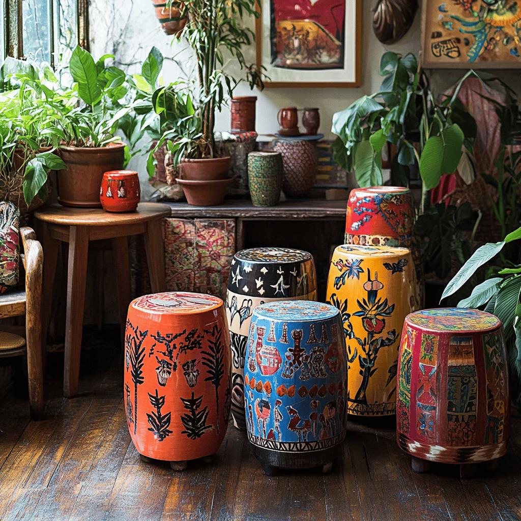 6 Modelos de Banco de Tambor para Decorar sua Casa