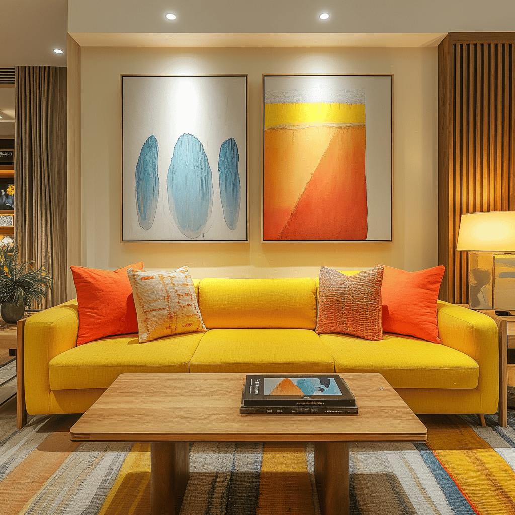 Cores quentes: 70 ideias para esquentar a decoração do ambiente