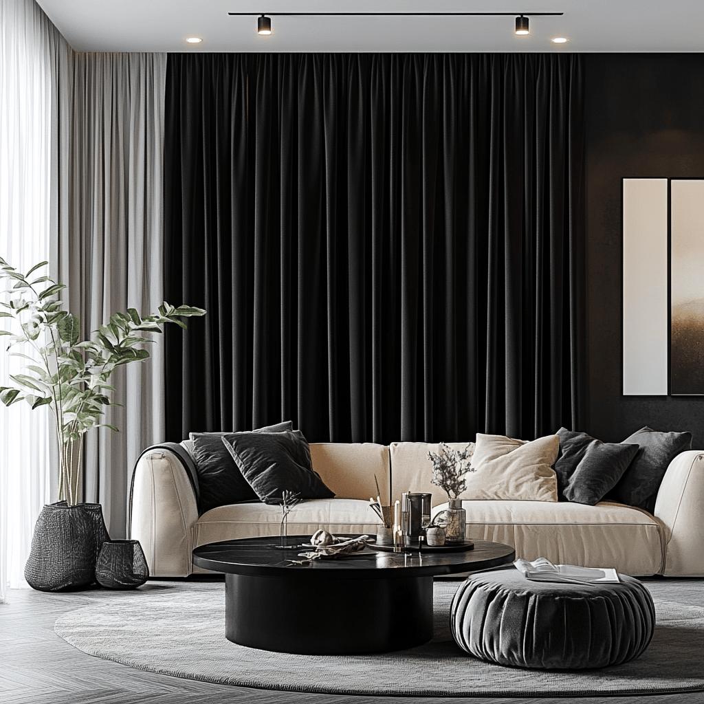 BLACK CURTAIN: 35 DECORATIONS FOR A LUXURIOUS AND UNIQUE SPACE 4 Cortina preta: 35 decorações para um espaço luxuoso e único