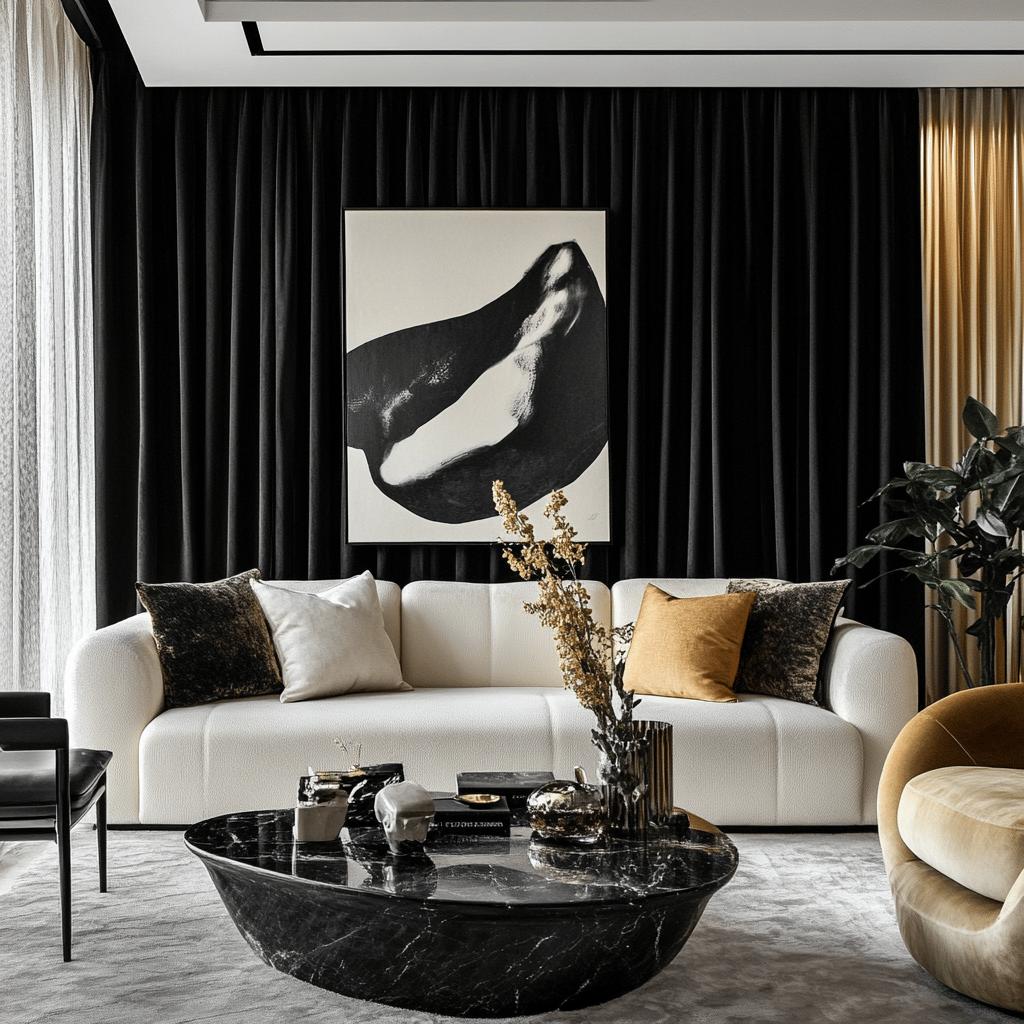 BLACK CURTAIN: 35 DECORATIONS FOR A LUXURIOUS AND UNIQUE SPACE 6 Cortina preta: 35 decorações para um espaço luxuoso e único