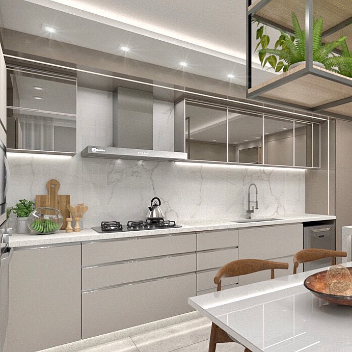Kitchen with Cooktop: 80 Perfect Models for You to Desire 10 Cozinha com cooktop 1.