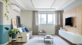 Decoração de sala pequena.