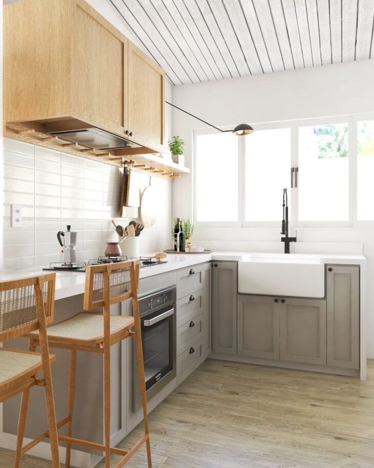 25 FARM SINK MODELS TO HAVE A CHARMING KITCHEN 2 Imagem de uma farm sink grande.