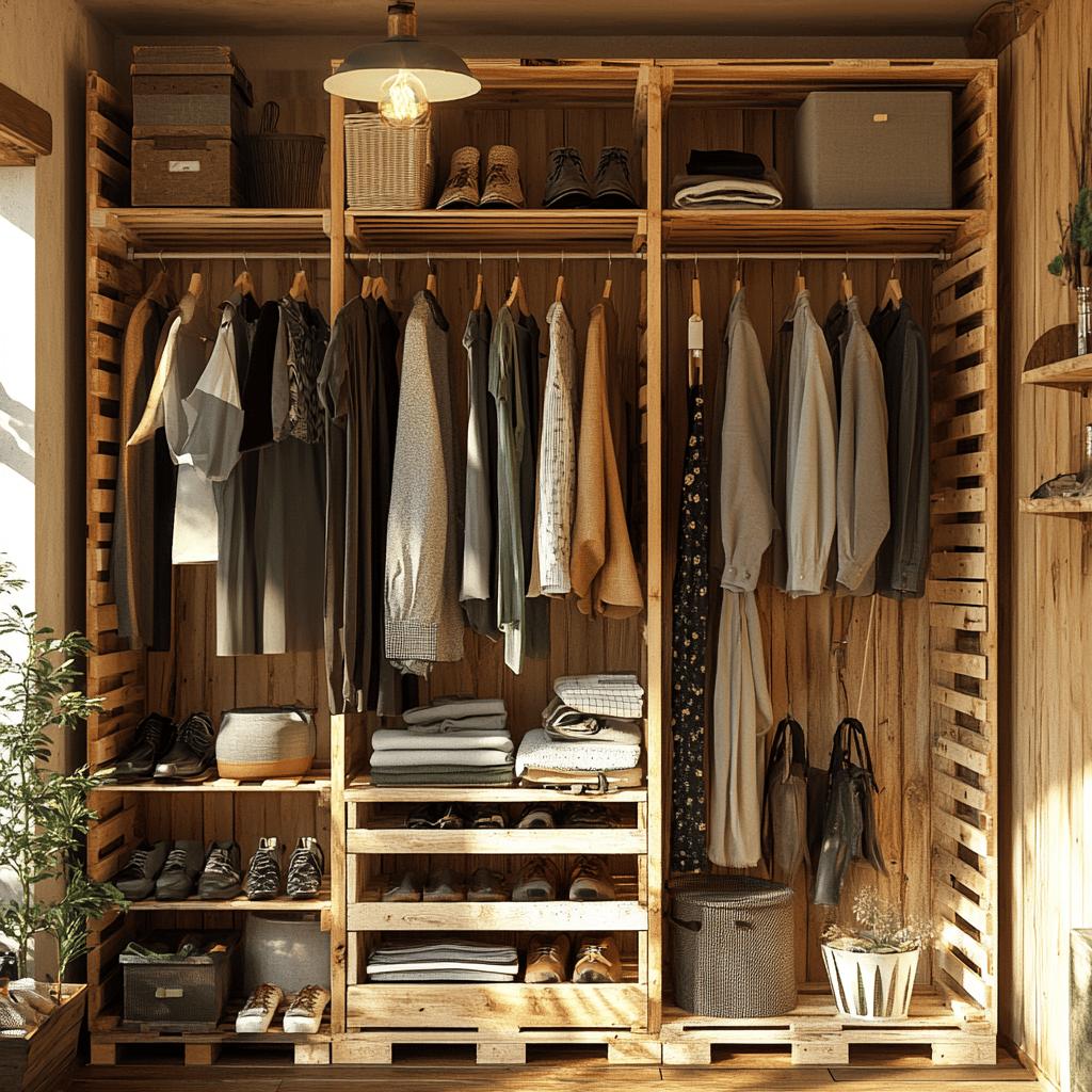 Como Fazer um Guarda-Roupa de Pallet e 50 Ideias para Organizar