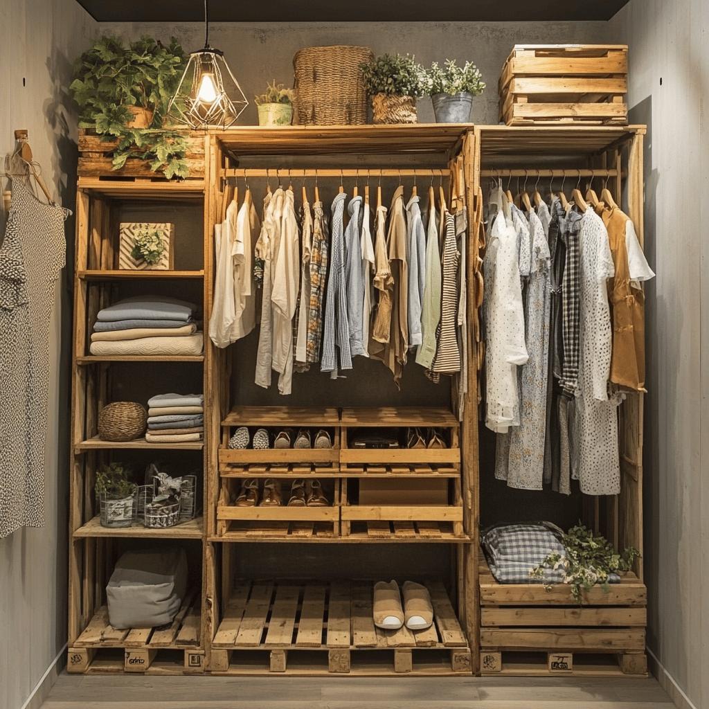 Como Fazer um Guarda-Roupa de Pallet e 50 Ideias para Organizar