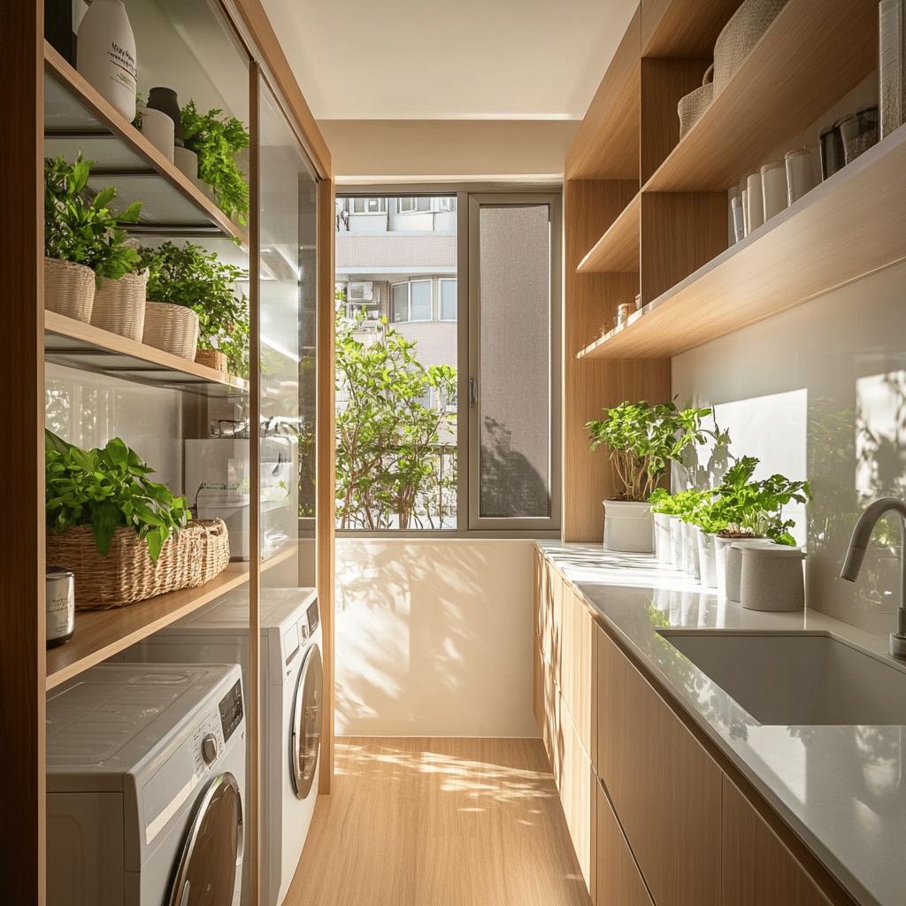 6 Ideias Práticas para Separar a Cozinha da Lavanderia