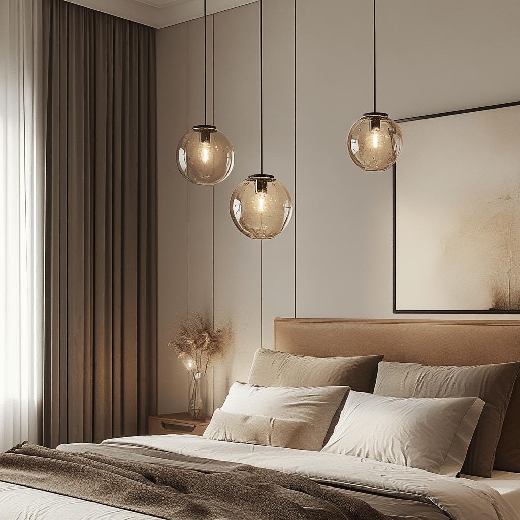 70 Luster Options for Couples' Bedrooms for All Styles 1 60 Opções de Lustre para Quarto de Casal: Estilos e Dicas para Iluminação