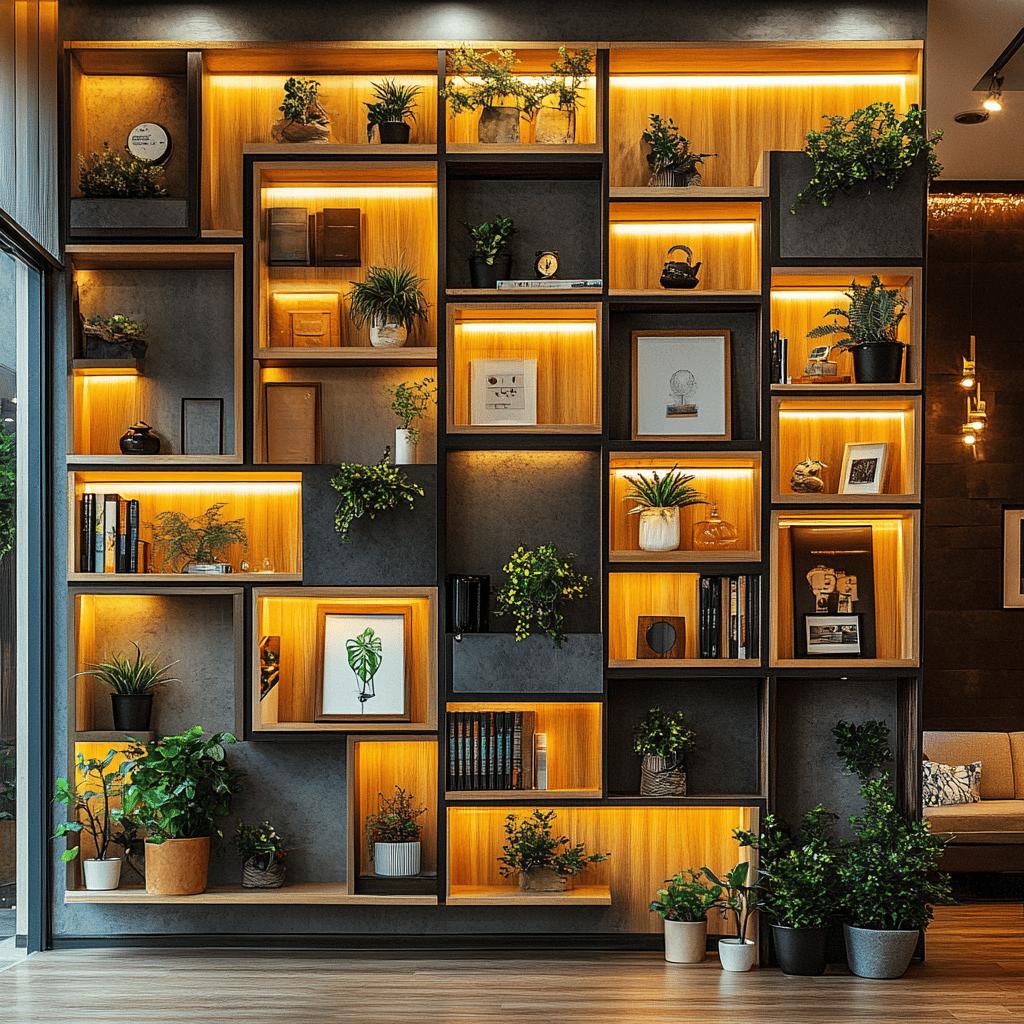 Nichos para sala: 60 ideias para organizar o espaço e onde comprar