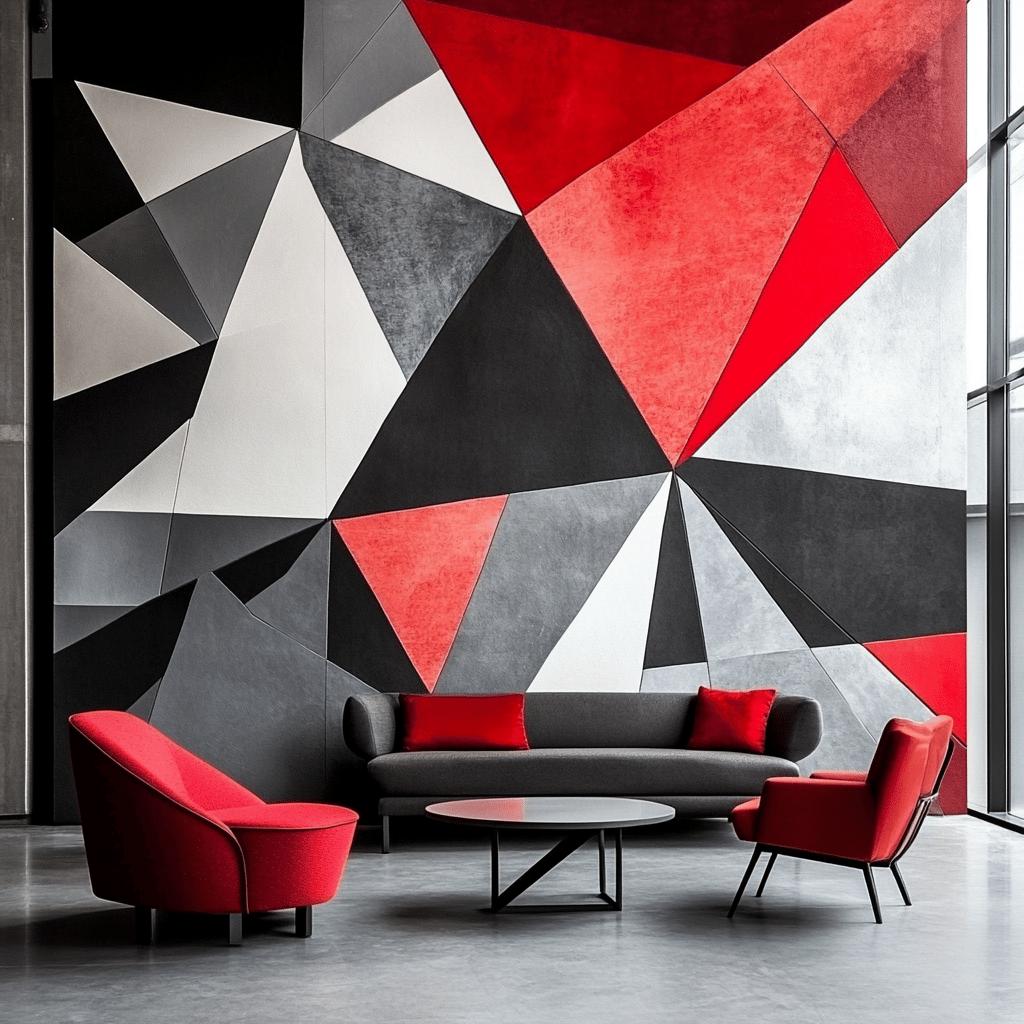 Parede Geométrica: 70 Inspirações para Decorar Seu Canto