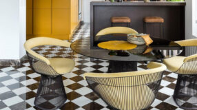 50 ambientes com piso preto e branco que são uma combinação de sucesso