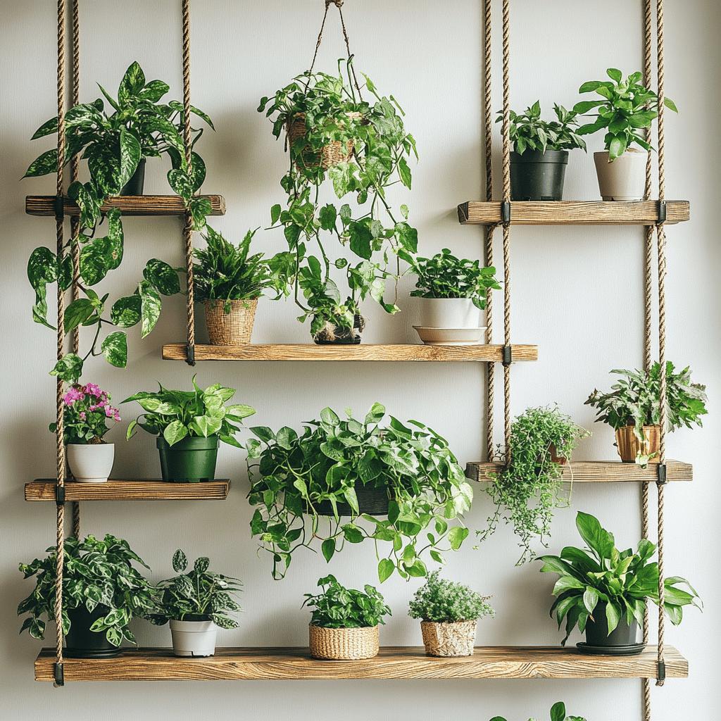 Prateleiras para Plantas: 20 Idéias e Tutoriais para Encher a Vida de Verde