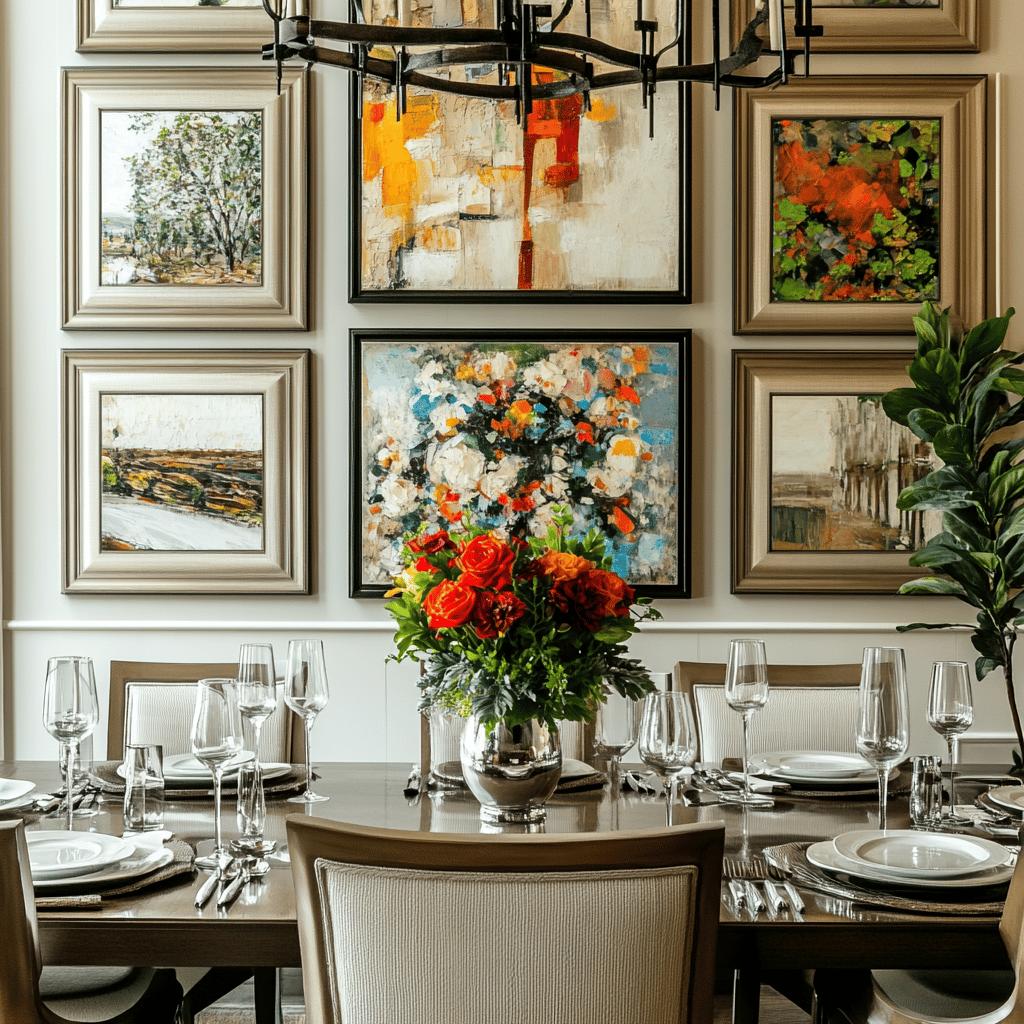 25 quadros para sala de jantar que transformam o ambiente através da arte