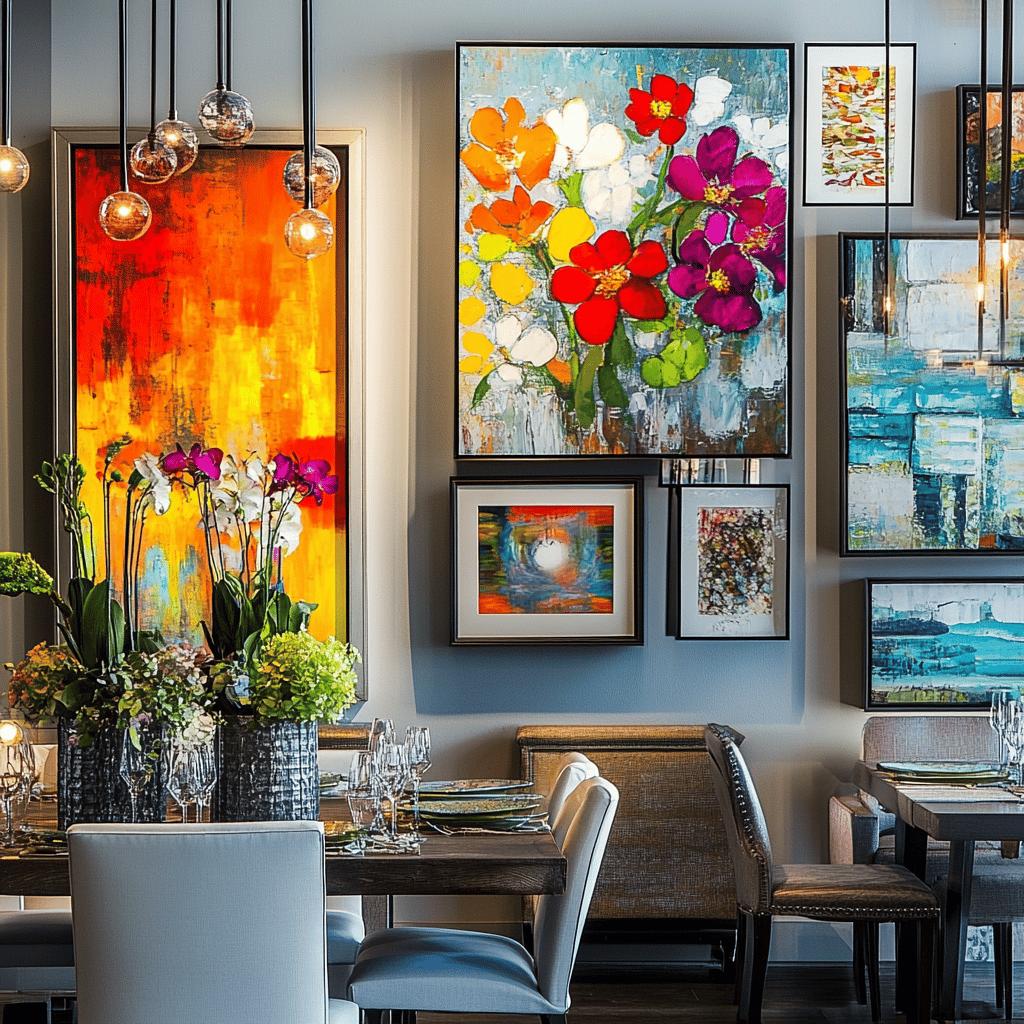 25 quadros para sala de jantar que transformam o ambiente através da arte